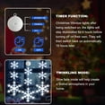 thumbnail image 3 of LYUBASA Timer 3Pack Christmas Window Lights Decorations, Battery Powered Christmas Hanging White Lighted Snowflake Shaped LED Sucker String for Xmas Tree Fireplace Indoor Decor, 3 of 8