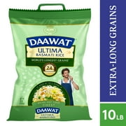 Daawat Ultima Extra Long Grain Basmati Rice, 2-Years Aged, 10 lb Bag