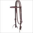 thumbnail image 2 of 5/8" Weaver Working Cowboy Browband Horse Leather Headstall Stainless Steel, 2 of 2