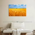 thumbnail image 2 of Elephant Stock Wheat Field Ready For Harvest Wall Art - Horizontal Canvas Wall Art - Living Room Wall Decor - Floral And Botanical Canvas - Blue And Brown Decor - 36" x 24", 2 of 4