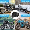 thumbnail image 5 of Cubierta de motocicleta pequeña resistente, cubierta de protección para exteriores, impermeable y duradera para todas las estaciones, con almacenamiento con orificios de bloqueo, 5 of 5