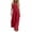 Red, variant on Purcolt Women's Jumpsuits, Dressy Casual Summer 2026 Halter Neck, Button-Front, Sleeveless, Wide-Leg Pants Rompers with Pockets