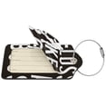 thumbnail image 2 of Disketp 2 Pcs Luggage Tag For Suitcase,Floss Like A Boss Leather Baggage Tag With Stainless Steel Loop Privacy Cover For Women Men Girls, 2 of 5