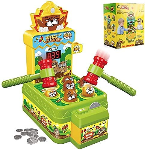 Whack the Mole Electronic Percussion Toy Preschool Toddler Toy Random Color 