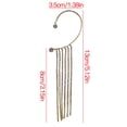 thumbnail image 2 of Xihbxyly En venta Pendientes largos con borlas y diamantes brillantes para mujer, de moda, para fiestas, sin orejas perforadas, 2 of 2