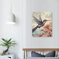 thumbnail image 4 of Erapdaur Bird Flower Sky Wall Art Canvas Print Modern Painting for Home Bedroom Bathroom Decor - Living Room Office Wall Decor 12x16 in, 4 of 5