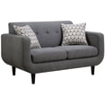 Stansall Tufted Back Loveseat Grey