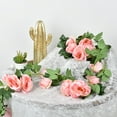 thumbnail image 5 of Coolmade 2Pcs 7ft Artificial Flower Garland Fake Plastic Rose Vine, 5 of 7