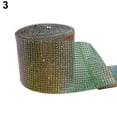 thumbnail image 4 of 1 Yard Sparkle Rhinestone Plastic Ribbon Roll Mesh Wrap Wedding Decoration Blue Plastic, 4 of 7