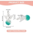 thumbnail image 2 of 1box 4 sets Alloy Pendants Angel Charm with Imitation Pearl Acrylic Beads Mixed color 27mm 32pcs/box, 2 of 5