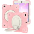 thumbnail image 3 of iPad 6th/5th Generation 9.7 Case, Protective Case with Pencil Holder, [Crossbody Strap], Full-Body Silicone+PC Rotatable Kickstand & Hand Strap for iPad 5th/6th Gen/Air 2/ Pro 9.7,Pink, 3 of 11