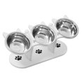 thumbnail image 4 of Comederos elevados para gatos de interior con soporte de madera, comedero inclinado, accesorios para mascotas, dispensador de comida, comederos para p, 4 of 9