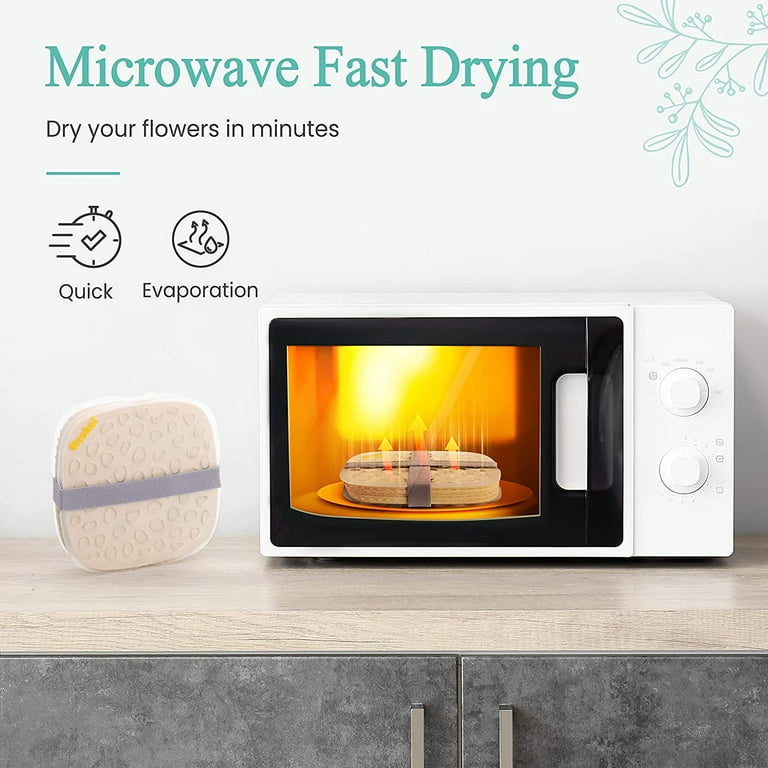 Microwave Flower Press Quickly Flower Pressing Kit 6.3 x 6.3 inch Microwave  F