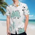 thumbnail image 5 of High Quality Hawaiian Shirts for Men Short Sleeve Aloha Beach Shirt Floral Summer Casual Button Down Shirts Blouses UU6LKM, 5 of 7