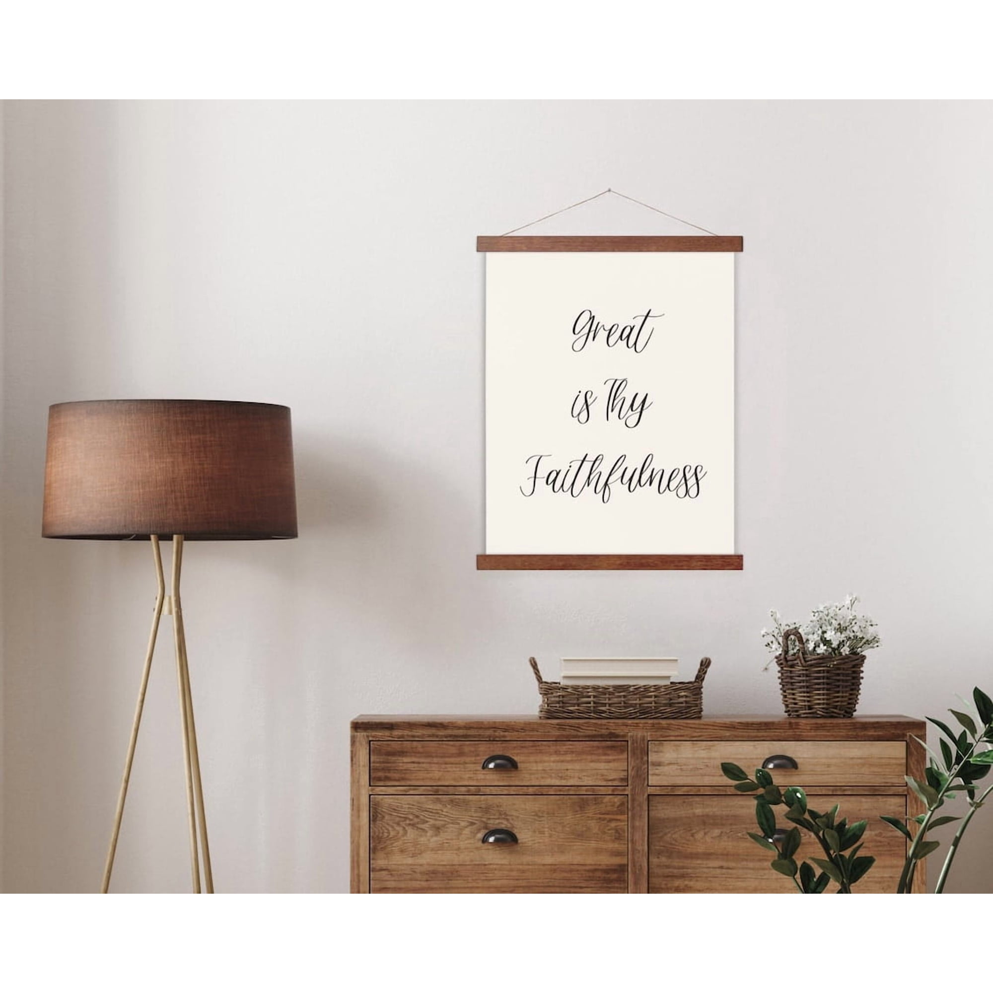 Great Is Thy Faithfulness Hymn Wall Art Print Christian Decor Unframed Paper Print