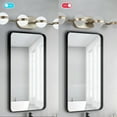 thumbnail image 5 of Modern Gold LED Bathroom Vanity Light, 6-Light Wall Mount with Crystal Sand Acrylic Shades – Moisture Resistant & Energy Efficient Vanity Mirror Lighting for Bathrooms, 5 of 9