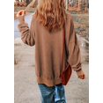 thumbnail image 2 of QWZNDZGR Womens Sweatshirt Casual Long Sleeve Crewneck Lightweight Pullover Tops Loose Sweatshirts, 2 of 5
