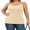 Apricot, variant on Charmo Cotton Shelf Bra Camisoles Adjustable Spaghetti Strap Tank Tops Scoop Neck Layer Cami S-5X