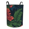 thumbnail image 2 of XMXT Collapsible Laundry Basket, Jungle Forest Fern Print Waterproof Laundry Hamper, 40L Multicolor, 2 of 8
