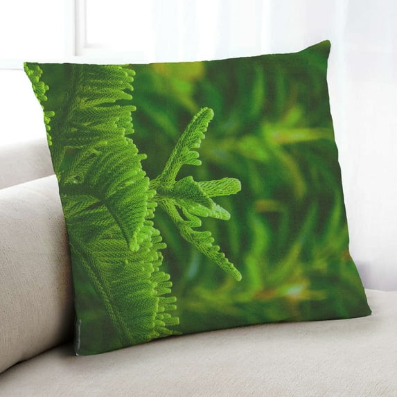 Ahgly Company Color Focus Green Indoor Throw Pillow, 18 inch by 18 inch