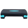 thumbnail image 2 of Fitvids Adjustable Aerobic Stepper Platform, Non-Slip Workout, 27", Black/Blue, 2 of 6