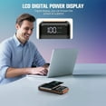 thumbnail image 5 of RBSTOSTO Portable Power Bank Charger,40000mAh Power Bank Flashlight 5V3.1A Fast Charger and Built in Out/Input Cables 10W Wireless Charger for Smart Devices and Cell Phones (Orange), 5 of 7