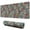 Gray Flower Skull, variant on Long Mouse Pads for Desk,Gray Flower Skull Pattern Desk Mats on Top Of Desks, Desk Mouse Pad Extra Large with 3mm Non-Slip Base and Stitched Edge for Gaming,Office,Work,Home 31.5"x11.8"