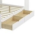 thumbnail image 6 of [Luckynote]Wooden L-Shape Daybed with Seven Storage Cabinets and Two Storage Drawers, Multi-functional Bed with Study Desk and Built-in Bookshelf, White, 6 of 10