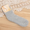 thumbnail image 2 of ManxiVoo Cozy Fuzzy Bootie Slipper Socks Non-Slip Soft Indoor House Shoes for Women Winter Comfort Grey, 2 of 9
