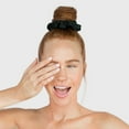 thumbnail image 4 of Kitsch Satin Sleep Scrunchies 5 Piece Set, Recycled Material, Black, 4 of 6