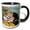 Black/White, variant on 3drose, Use Lautz Brothers and Company Laundry Soap with Little Boy and Girl Kissing, 11oz Two-tone Blue Mug