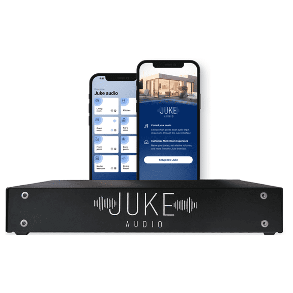 Juke-8: 8 Zone Multi-Room Amplifier | Built-in Music Streaming & Wireless App Control | Supports 8 Audio Sources Simultaneously | Whole Home Audio System | Airplay 2, Spotify Connect,