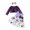 Purple, variant on Splozh Baby Girl Christmas Clothes Girl Outfit Long Sleeve Velvet Cardigan Floral Turu Dress Headband Toddler Baby Girls Fall Winter Clothes White,9-12 Months