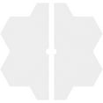 thumbnail image 4 of 16"OD x 1"ID x 5 1/2"C x 1"P Daisy Architectural Grade PVC Contemporary Ceiling Medallion, Two Piece, 4 of 4