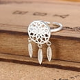 thumbnail image 2 of Dsscvnef Bagues de Mode Ajustables Dreamcatcher pour Femmes Design Boho Ouvert Empilables Accessoires de Bijoux, 2 of 8