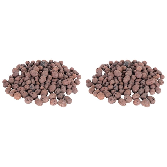 BCMMKLPP 200g Expanded Clay Pebbles 0.78''-1.18'' Grow Media Porous Stones Natural Clay Aggregate Pellet Ventilation Drainage Water Purification Ceramsite for Hydroponics, Orchids, Aquaponics