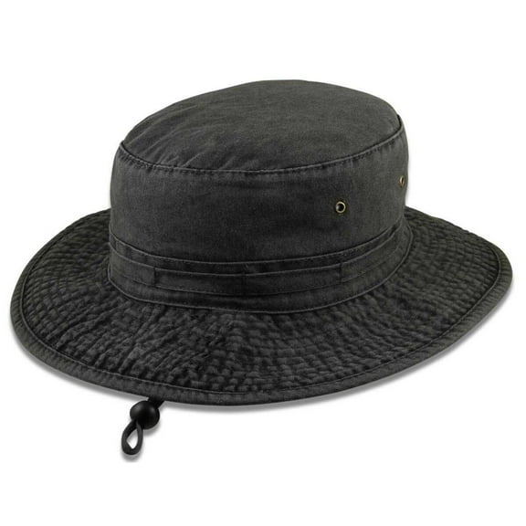 Extra Big Fishing Hats (Reversible)-Black