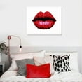 thumbnail image 4 of Nawypu  Sexy Red Woman Lips Modern Canvas Wall Art, 4 of 4