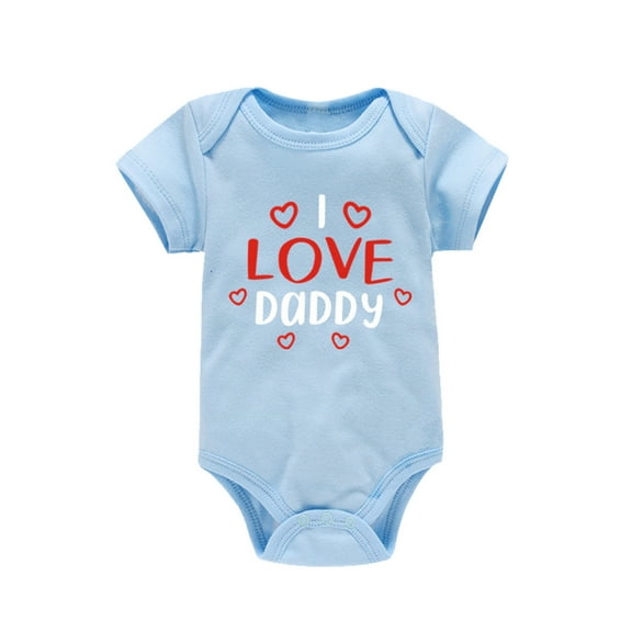 My First Valentines Day Baby Boy Outfit Short Sleeve Romper Lover Themed Letter Embroider Baby Outfits for Baby Girls Boys 18-24 Months