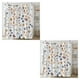 thumbnail image 2 of Billuyoard Juegos de cortinas de ducha impermeables azules con flores de color agua Fuerte efecto drapeado Beige YL456-4 a prueba de moho 180cm * YL456-4 180 cm * 180 cm 2Conjunto, 2 of 6