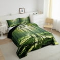 thumbnail image 3 of Erosebridal Green Tree Bedding Twin Comforter Set,Tropical Botanical Down Comforter,Spring Nature Bedding Sets Twin with Comforter For Adults,Super Cozy Room Decor Reversible,2 Pieces, 3 of 7