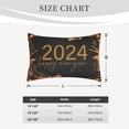 thumbnail image 6 of Bingfone Happy New Year 2024 Standard Size Pillowcase, Long Staple Pure Cotton Envelope Closure Pillow Cover,20"X30", 6 of 9