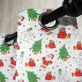 thumbnail image 2 of Ambesonne Christmas Grommet Curtain Single Panel, Xmas Tree Santa Claus, 50"x60", Green and Red, 2 of 5