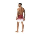 thumbnail image 5 of Tyhengta Men's Swim Trunks Gradient Color Quick Dry Beach Shorts with Zipper Pockets and Mesh Lining Red 40, 5 of 6