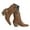 Brown, variant on UngA Mid Calf Boots for Women Cowboy Boots for Women Mid Calf Fashion Cowgirl Boots White,6