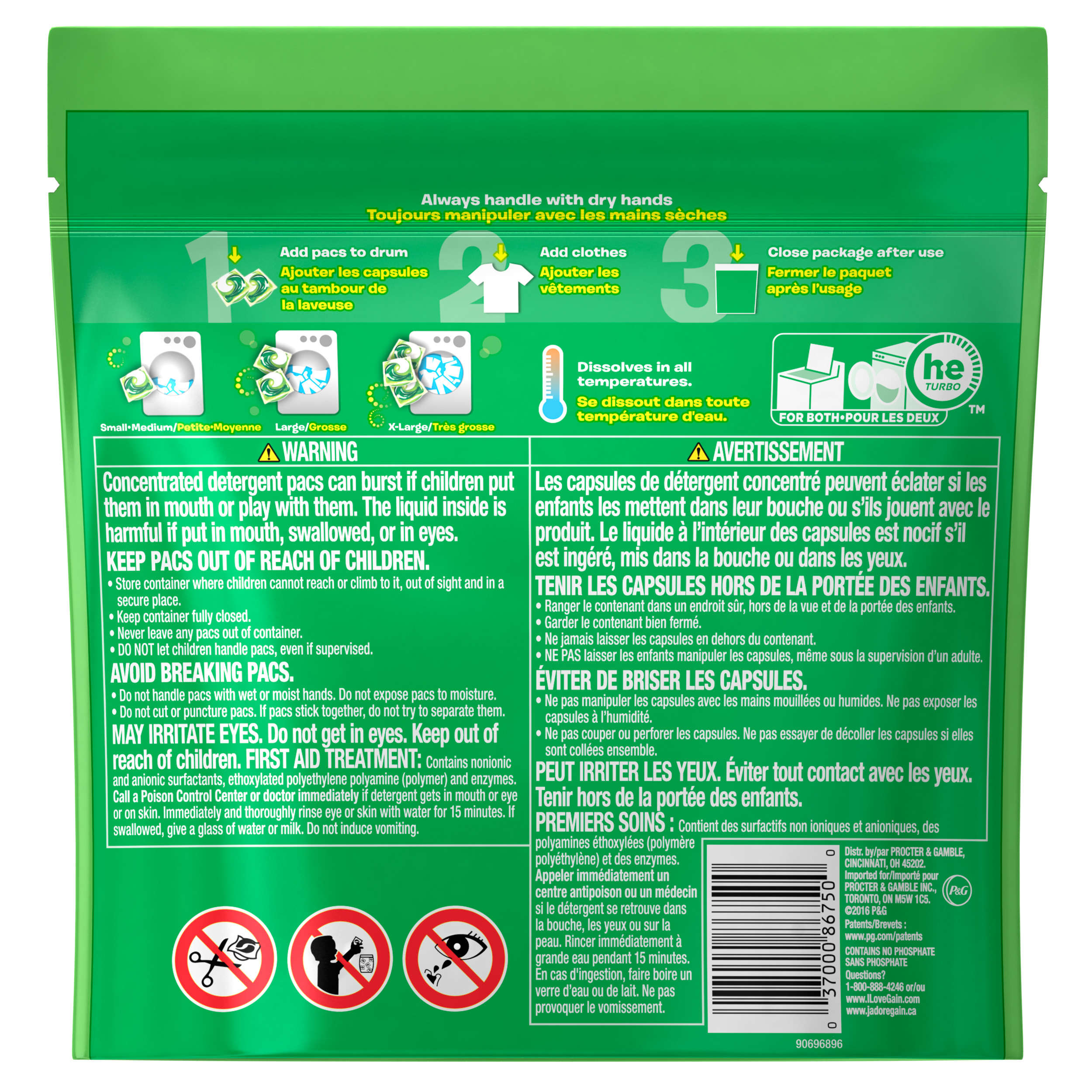 Gain Flings Laundry Detergent Pacs, Original Scent, 16 Count photo 6