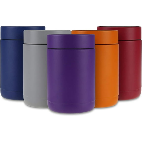 12 oz Stainless Steel Double Wall Vacuum Insulated Can Cooler(Purple)