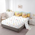 thumbnail image 5 of Castle Fairy Baseball Bat Glove Twin Bedding 7-Piece, Blue Ice Cream Drip Bedding Comforter Set, Brown Pink Yellow, 5 of 7