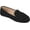 Black, variant on Womens Halsey Comfort Insole Slip On Round Toe Loafer, Widths Available