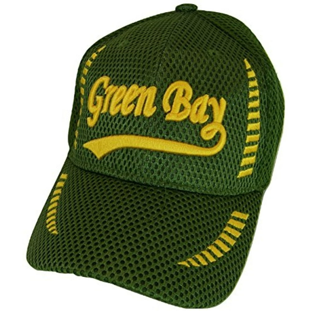Green Bay Men's Summer Mesh Adjustable Baseball Cap (Green) Walmart
